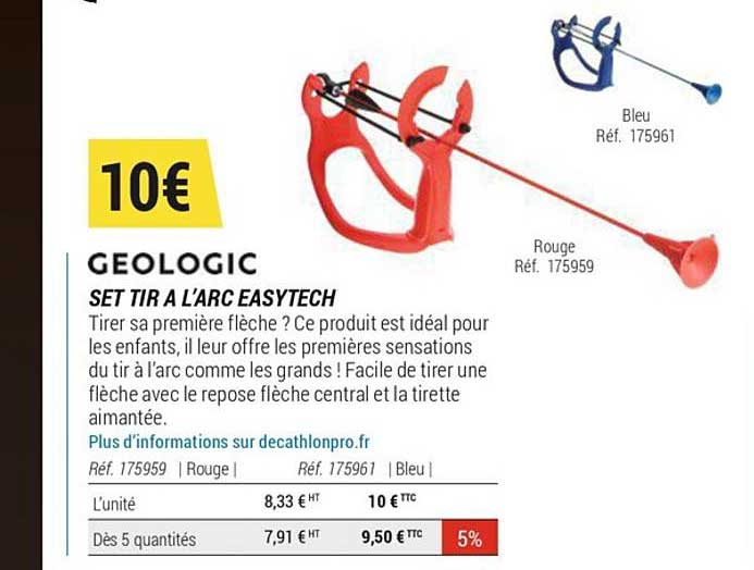 set tir à l'arc easyteck géologic