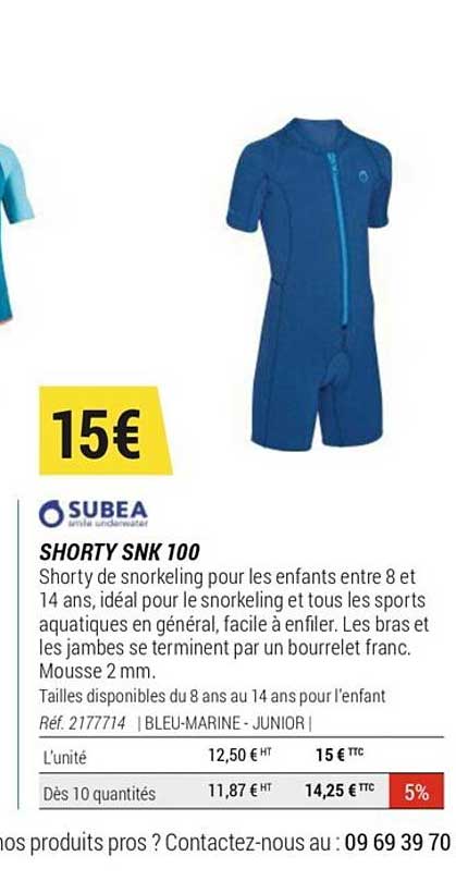 shorty snk 100 subea