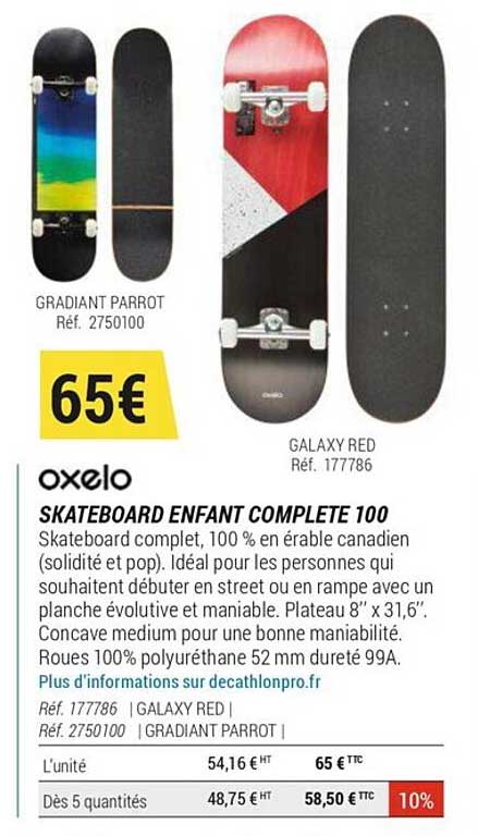 Skateboard Enfant Complete 100 Oxelo