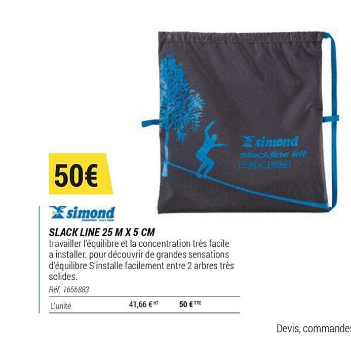 slack line 25 m x 5 cm simond