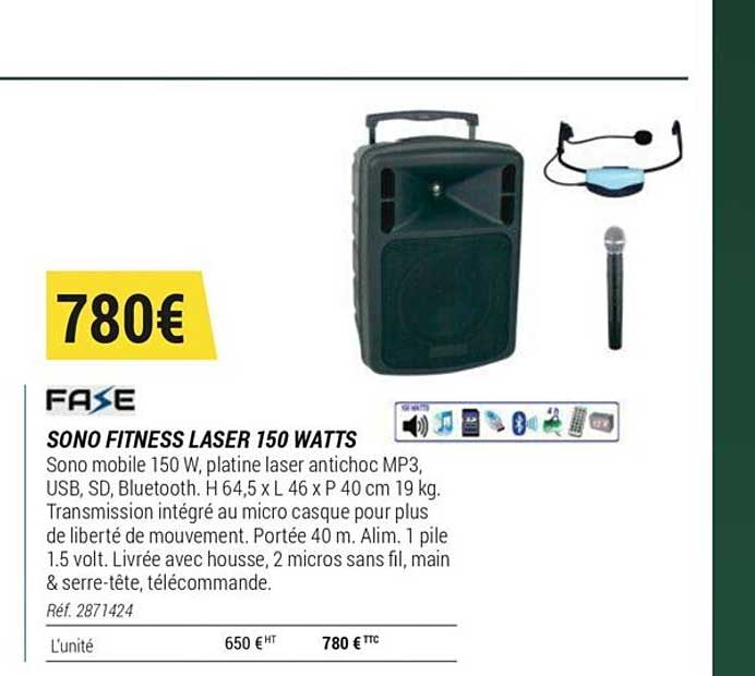 sono fitness laser 150 watts fase