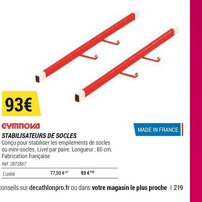 stabilisateurs de socles gymnova