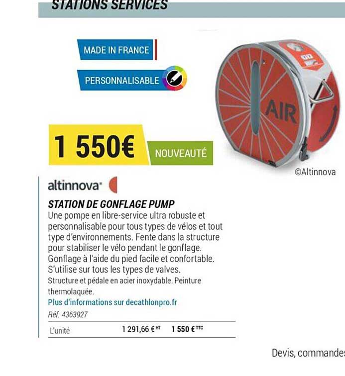 station de gonflage pump altinnova