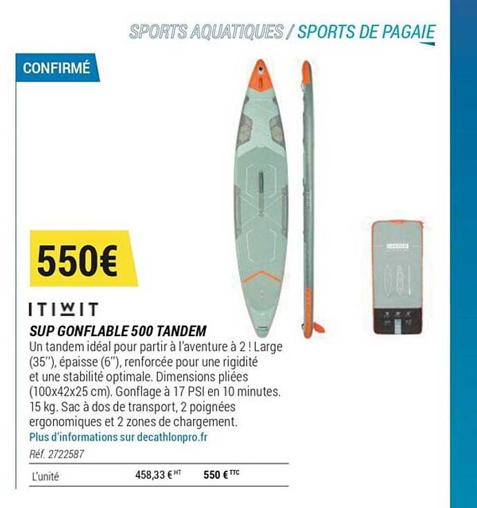 Sup Gonflable 500 Tandem