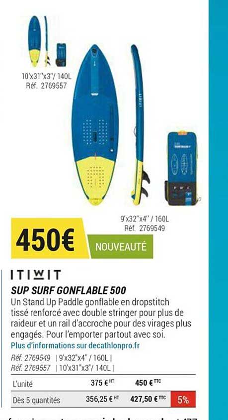 sup surf gonflable 500