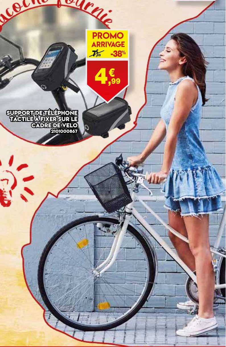 support de telephone tactile a fixer sur le cadre de velo