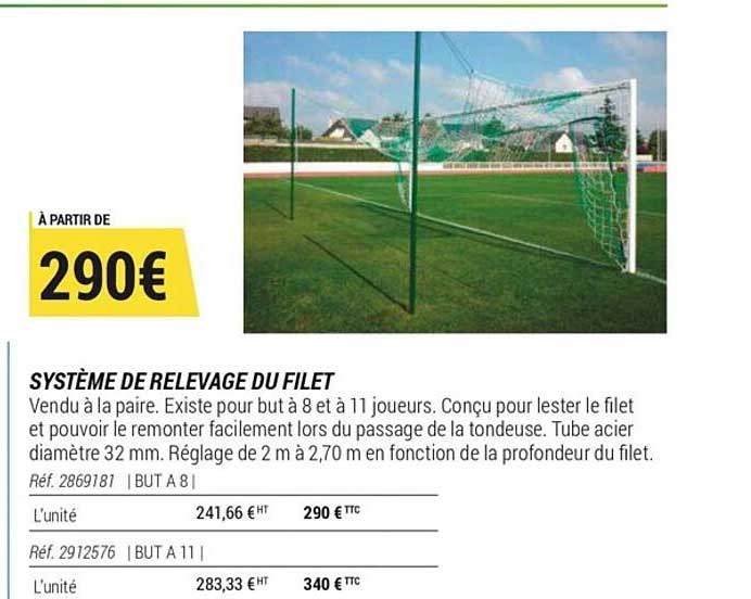 système de relevage du filet