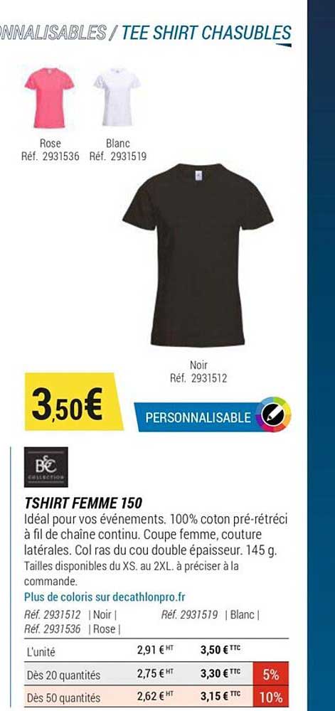 t-shirt femme 150