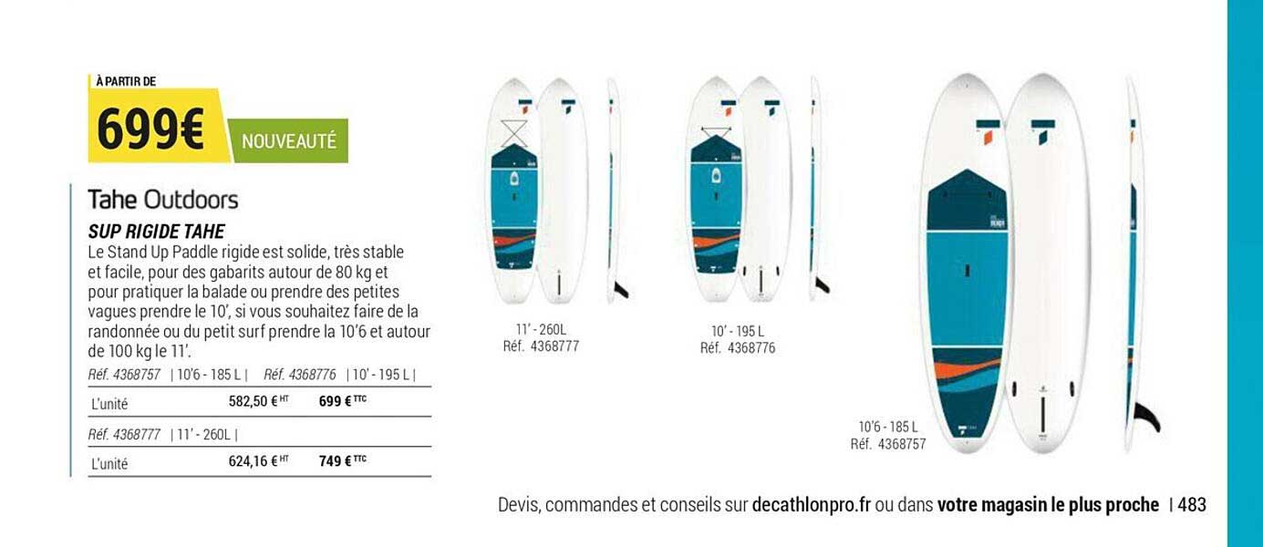 Tahe Outdoors Sup Rigide Tahe