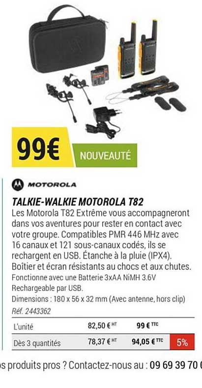 talkie-walkie motorola t82