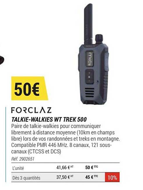 Talkie-walkies Wt Trek 500 Forclaz