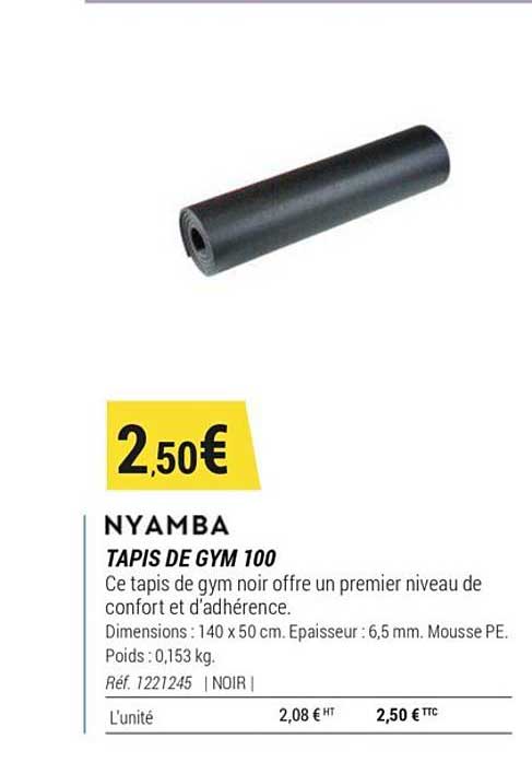 tapis de gym 100 nyamba