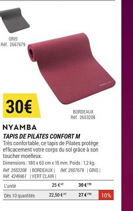 tapis de pilates confort m nyamba