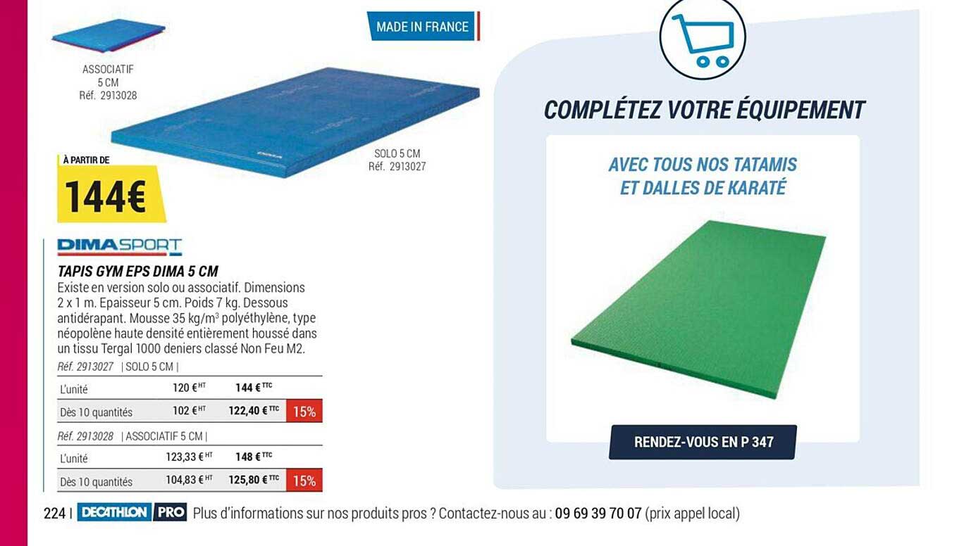 tapis gym eps dima 5 cm