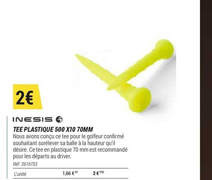 tee plastique 500 x10 70mm inesis