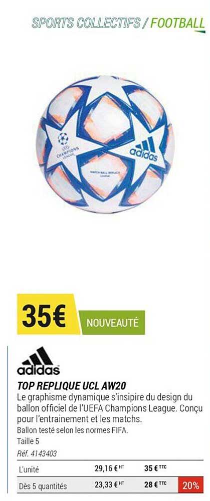 top réplique ucl aw20 adidas