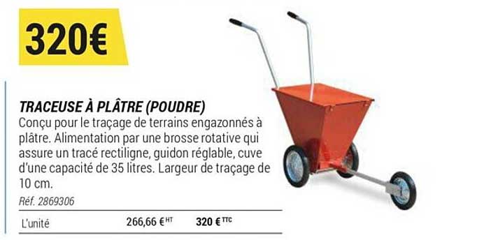 traceuse à plâtre (poudre)