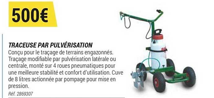 traceuse par pulvérisateur