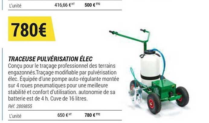 Traceuse Pulvérisation élec