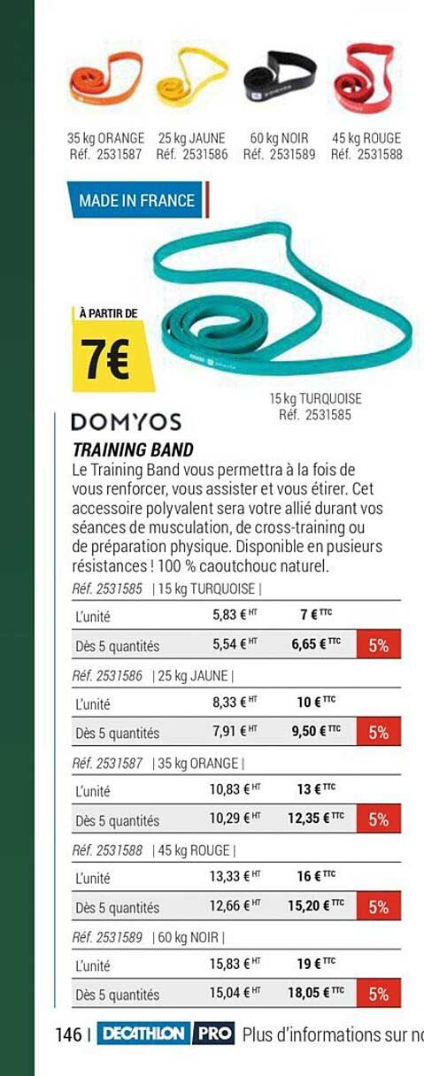 training band domyos