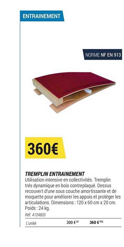 tremplin entrainement