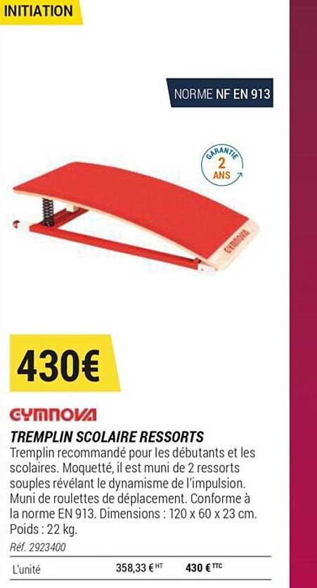 Tremplin Scolaire Ressorts Gymnova