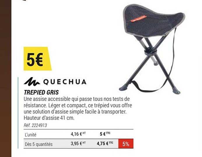 Trépied Gris Quechua
