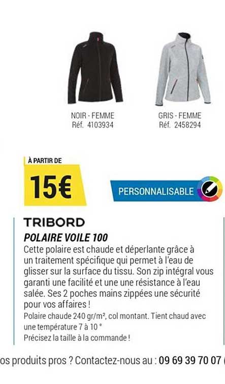 Tribord Polaire Voile 100