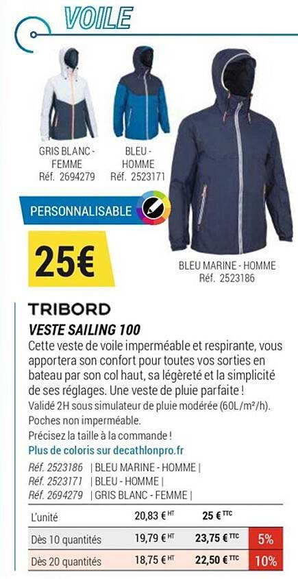 Tribord Veste Sailing 100