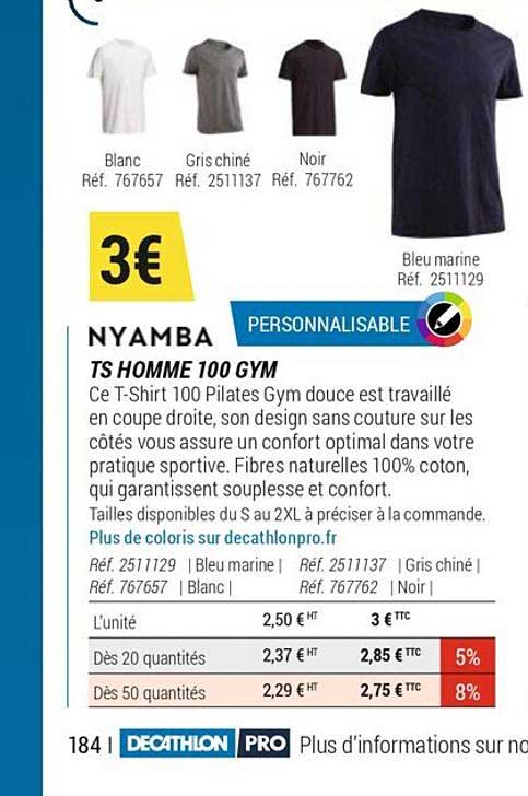 ts homme 100 gym nyamba