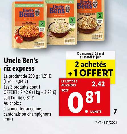 uncle ben's riz express
