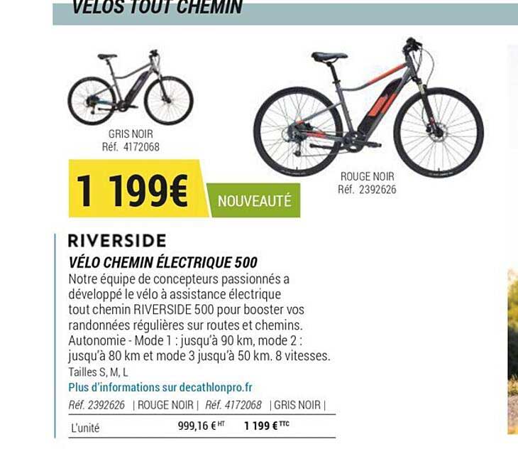 vélo chemin électrique 500 riverside