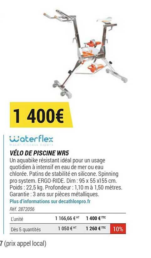 vélo de piscine wr5