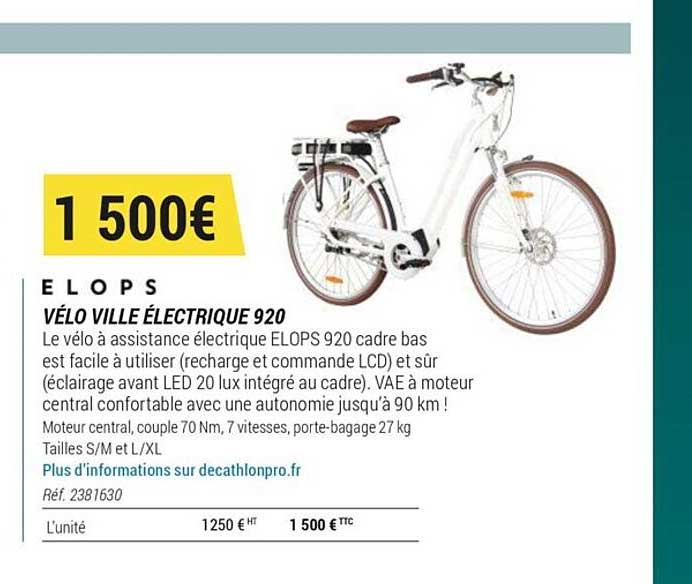 vélo ville électrique 920