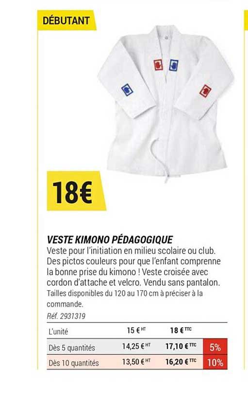 veste kimono pédagogique