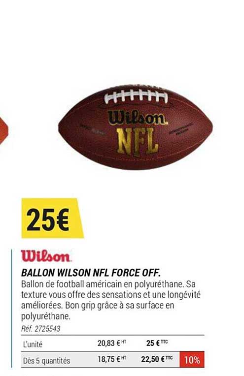 Wlson Ballon Wilson NFL Force Off.