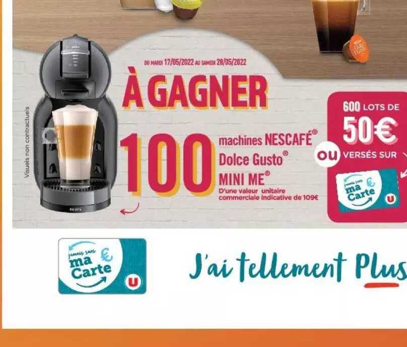 100 machines nescafé dolce gusto à gagner