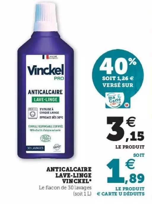 anticalcaire lave-linge vinckel*