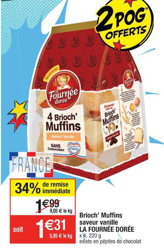 brioch'muffins saveur vanille la fournée dorée