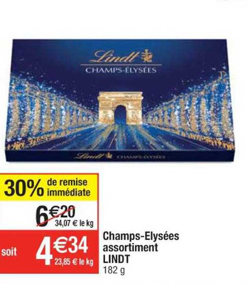 champs-elysées assortiment lindt