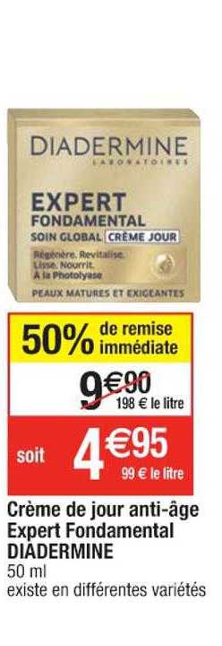Crème De Jour Anti-âge Expert Fondamental Diadermine