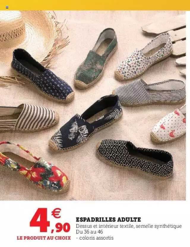 espadrilles adultes