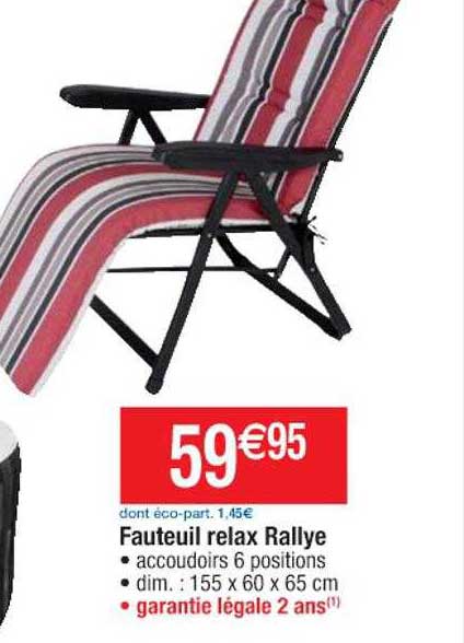 fauteuil relax rallye