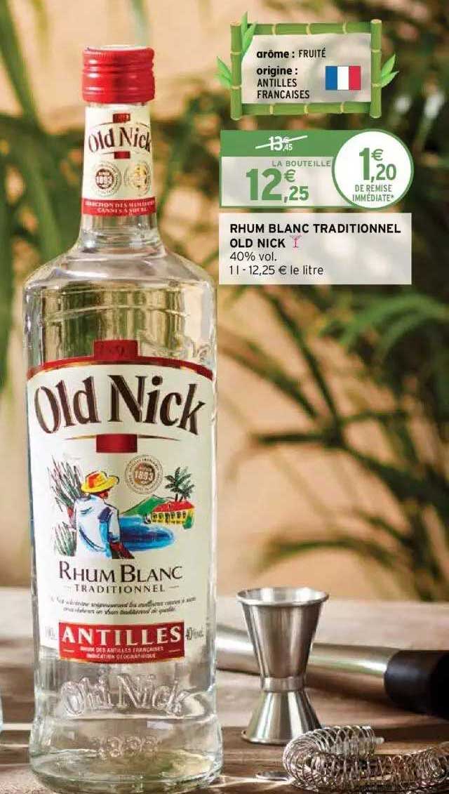 rhum blanc traditionnel old nick