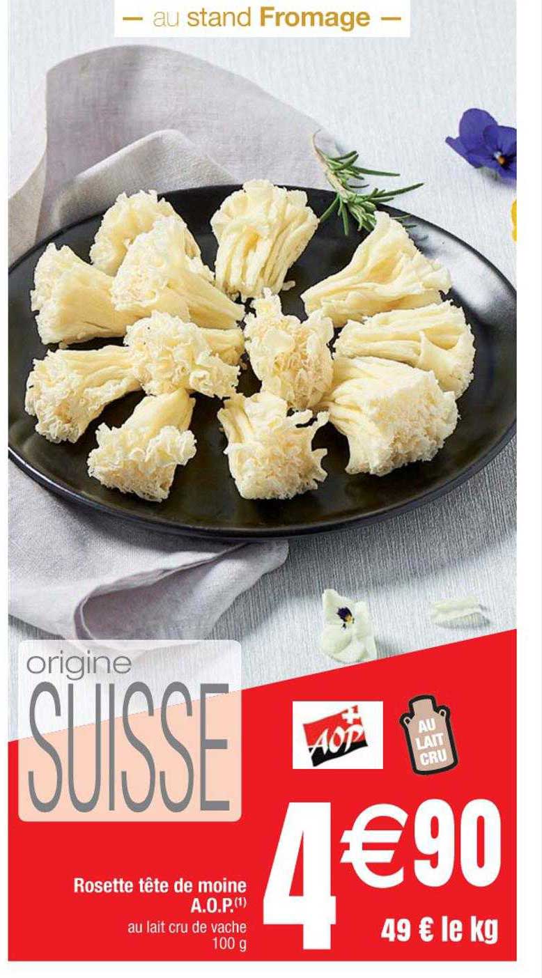 rosette tête de moine aop