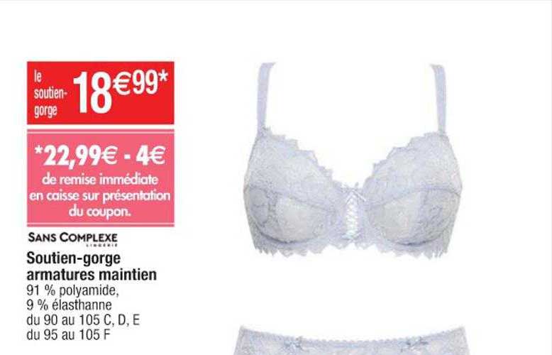 soutien-gorge armatures maintien sans complexe