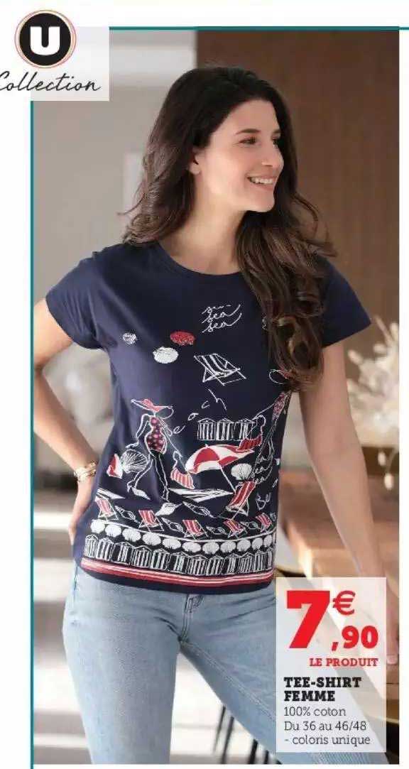 tee-shirt femme u collection