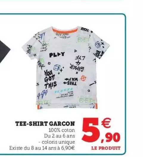 tee-shirt garçon