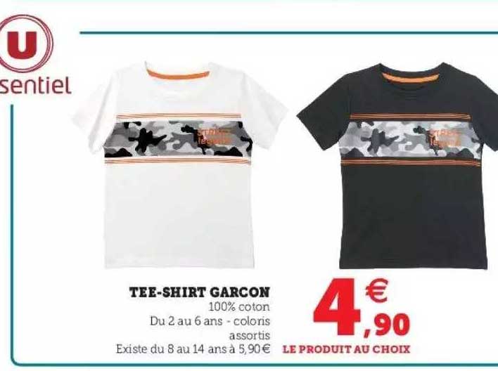 tee-shirt garçon u essentiel