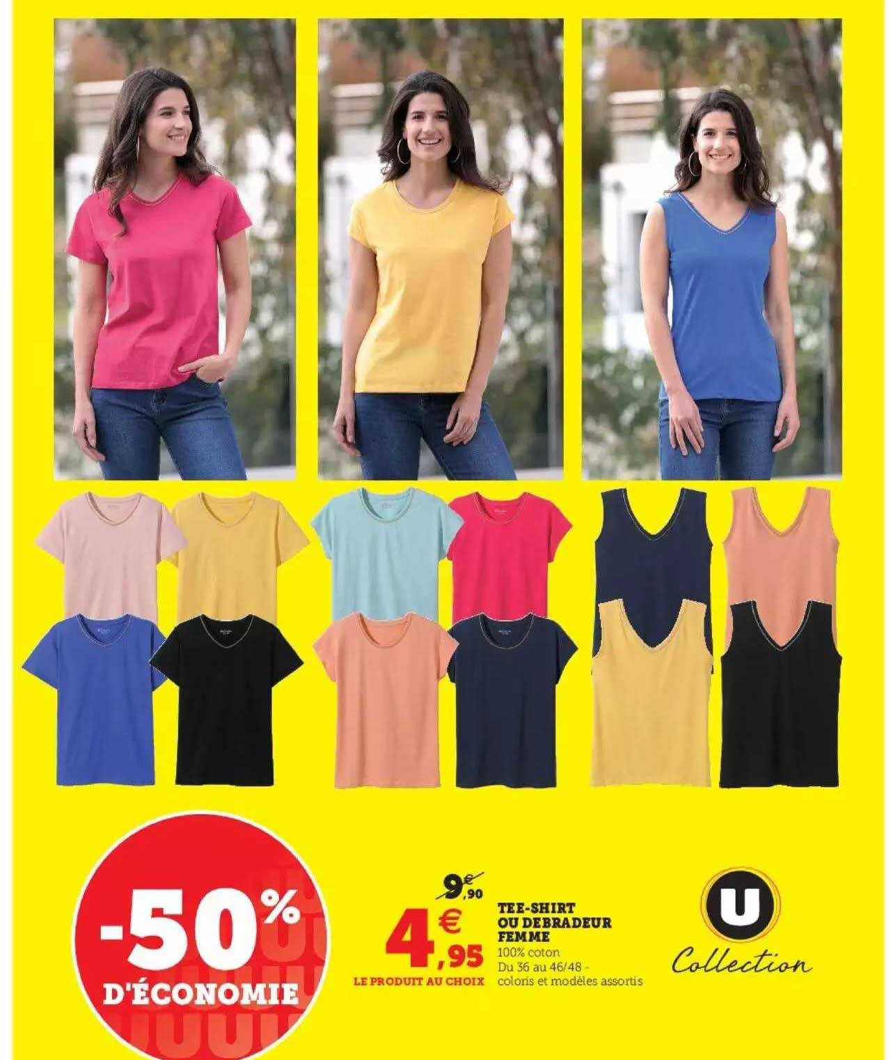 tee-shirt ou débardeur femme